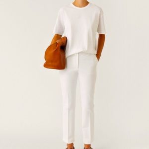 JOSEPH Garbardine Stretch pants Winter White 34